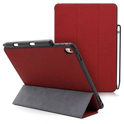Prodigee Expert Case - кожен калъф, тип папка и поставка за iPad Pro 12.9 (червен) 4