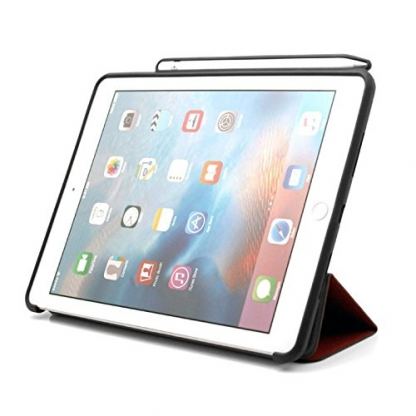 Prodigee Expert Case - кожен калъф, тип папка и поставка за iPad Pro 12.9 (червен) 5