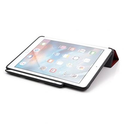 Prodigee Expert Case - кожен калъф, тип папка и поставка за iPad Pro 12.9 (червен) 6