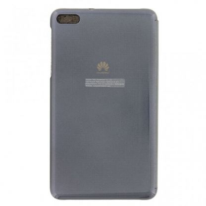 Huawei Flip Case - оригинален кожен калъф за Huawei MediaPad T1 7.0 (тъмносив) 2