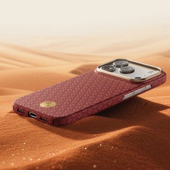 Кевларен кейс с MagSafe за iPhone 18 Pro, iPhone 17 Pro - Benks ArmorGrid ArmorAir Magnetic Kevlar Metal Frame Case 600D (red) 5