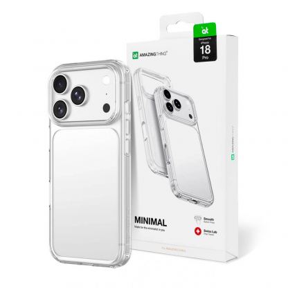 Хибриден кейс с висока степен на защита за iPhone 18 Pro, iPhone 17 Pro - AmazingThing Minimal Hybrid Case (прозрачен) 10