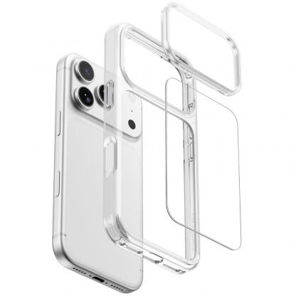 Хибриден кейс с висока степен на защита за iPhone 18 Pro Max, iPhone 17 Pro Max - AmazingThing Minimal Hybrid Case (прозрачен) 5