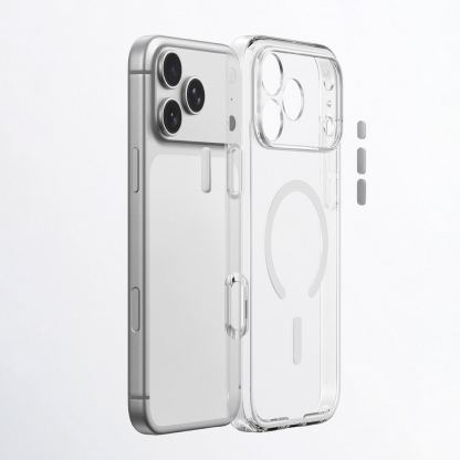 Хибриден кейс с висока степен на защита с MagSafe за iPhone 18 Pro, iPhone 17 Pro - AmazingThing Minimal LensGuard Hybrid MagSafe Case (прозрачен) 8