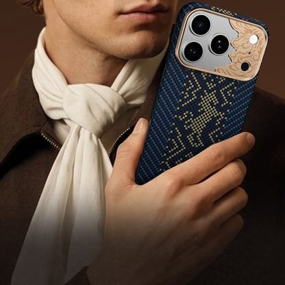 Кевларен кейс с MagSafe за iPhone 18 Pro, iPhone 17 Pro - Benks Armor Air Knight Kevlar Metal Frame Case 5
