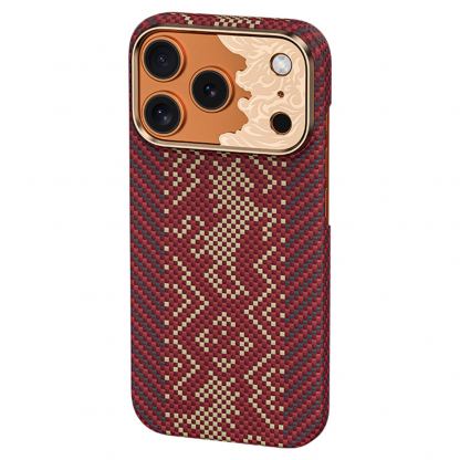 Кевларен кейс с MagSafe за iPhone 18 Pro, iPhone 17 Pro - Benks Armor Air Knight Kevlar Metal Frame Case (red) 5