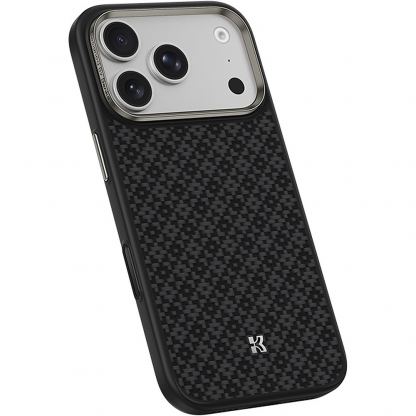 Удароустойчив кевларен кейс с MagSafe за iPhone 18 Pro Max, iPhone 17 Pro Max - Benks Magnetic Armor Pro Armor Grid Kevlar Metal Frame 600D Case Camera Control Button (black) 2