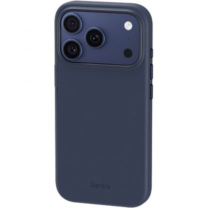 Кожен кейс с MagSafe за  iPhone 18 Pro, iPhone 17 Pro - Benks Magnetic Vita Pro Leather Case with Camera Control Button (blue) 2