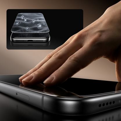 Калено стъклено защитно покритие със сапфирени частици на iPhone 18 Pro, iPhone 17 Pro - Benks Tempered Glass Omni Warrior Anti-Drop Eye-Friendly HD 9