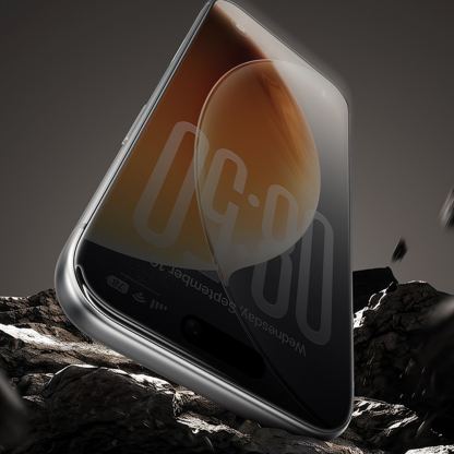 Калено стъклено защитно покритие със сапфирени частици на iPhone 18 Pro, iPhone 17 Pro - Benks Tempered Glass Omni Warrior Anti-Drop Privacy 4