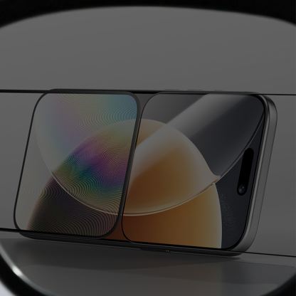 Калено стъклено защитно покритие със сапфирени частици на iPhone 18 Pro, iPhone 17 Pro - Benks Tempered Glass Omni Warrior Anti-Drop Privacy 10