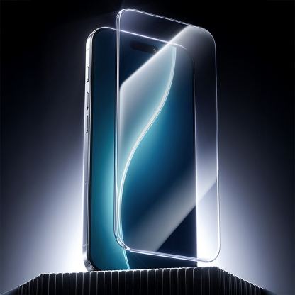 Калено стъклено защитно покритие за дисплея на iPhone 17 Pro Max, iPhone 18 Pro Max - Benks Ultra Shield HD Tempered Glass (черен-прозрачен) 2
