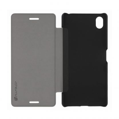 4smarts Kyoto Always-On Book - калъф през който виждате информация от дисплея за Sony Xperia X (черен) 5