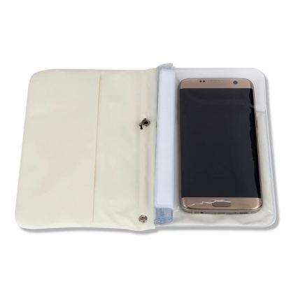 4smart Waterproof Wallet Case Rimini - универсален водоустойчив калъф за смартфони до 6 инча (бял) 3