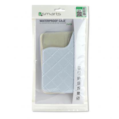 4smart Waterproof Wallet Case Rimini - универсален водоустойчив калъф за смартфони до 6 инча (бял) 4