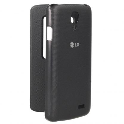 LG Flip Case with Window CCF-390 - оригинален кожен калъф с отвор за LG F70 (черен) 2