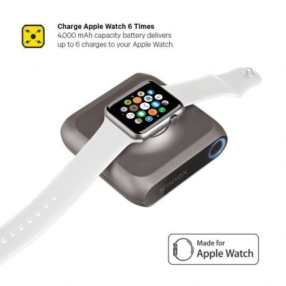 Kanex GoPower Power Bank Apple Watch 4000mAh - сертифицирана външна батерия за зареждане на Apple Watch (черен) 2