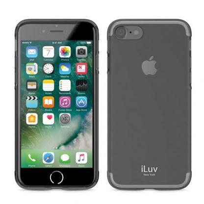 iLuv Gelato Case - силиконов (TPU) калъф за iPhone 8, iPhone 7, iPhone SE (2020) (черен-мат) 2