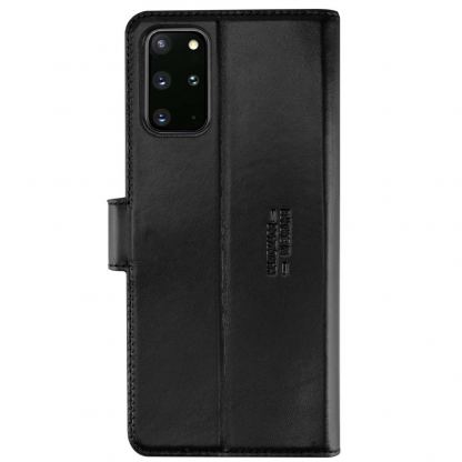 JT Berlin BookCase Kreuzberg Case - хоризонтален кожен (естествена кожа) калъф тип портфейл за Samsung Galaxy S20 Plus (черен) 4