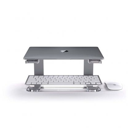 Griffin Elevator Computer Laptop Stand - настолна алуминиева поставка за MacBook и лаптопи (тъмносива) 3