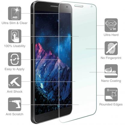 4smarts 360° Protection Set - тънък силиконов кейс и стъклено защитно покритие за дисплея на Samsung Galaxy J5 (2016) (прозрачен) 2