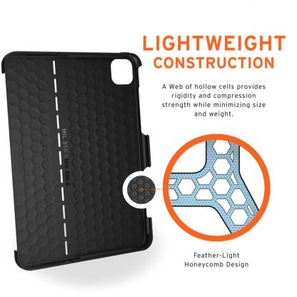 Urban Armor Gear Scout Case - удароустойчив хибриден кейс от най-висок клас за iPad Pro 11 (2020) (черен) 10