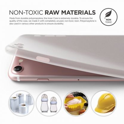 Elago Inner Core Case - тънък полипропиленов кейс (0.3 mm) и HD покритие за iPhone SE 2020, iPhone 7, iPhone 8 (бял) 6
