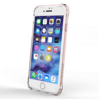Ballistic Jewel Essence Case - хибриден удароустойчив кейс за iPhone SE 2020, iPhone 7, iPhone 8 (прозрачен с черни мотиви) 5