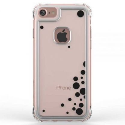 Ballistic Jewel Essence Case - хибриден удароустойчив кейс за iPhone SE 2020, iPhone 7, iPhone 8 (прозрачен с черни точки) 2