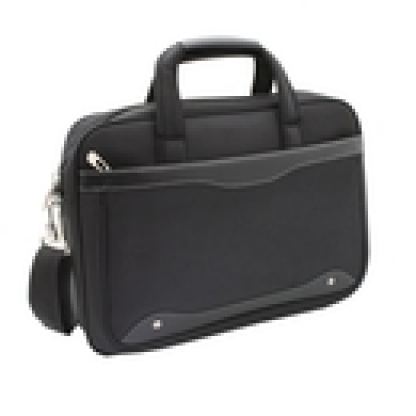 Laptop Shoulder Bag - полиестерна чанта за преносими компютри до 15.4 инча (черна) 2