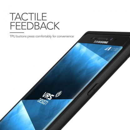 Verus Simpli Fit Case - удароустойчив силиконов калъф за Samsung Galaxy Note 7 (черен) 5