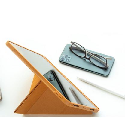 Torrii Torrio Plus Case - кожен кейс и поставка с отделение за Apple Pencil за iPad Pro 11 (2020), iPad Pro 11 (2018) (кафяв) 10