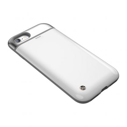 STILMIND Mystic Pebble Case - удароустойчив хибриден кейс с отделение за кр. карта за iPhone SE 2020, iPhone 7, iPhone 8 (бял) 6