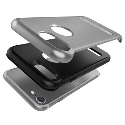 Verus Duo Guard Case - висок клас хибриден удароустойчив кейс за iPhone SE 2020, iPhone 7, iPhone 8 (сребрист) 6