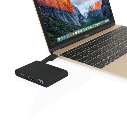 Incipio USB-C Digital AV Multiport Adapter - USB 3.0 адаптер с HDMI и USB за MacBook 12 и компютри с USB-C порт 2