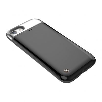 STILMIND Mystic Pebble Case - удароустойчив хибриден кейс с отделение за кр. карта за iPhone SE 2020, iPhone 7, iPhone 8 (черен) 2