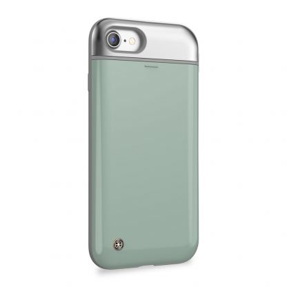 STILMIND Mystic Pebble Case - удароустойчив хибриден кейс с отделение за кр. карта за iPhone SE 2020, iPhone 7, iPhone 8 (маслинен) 3