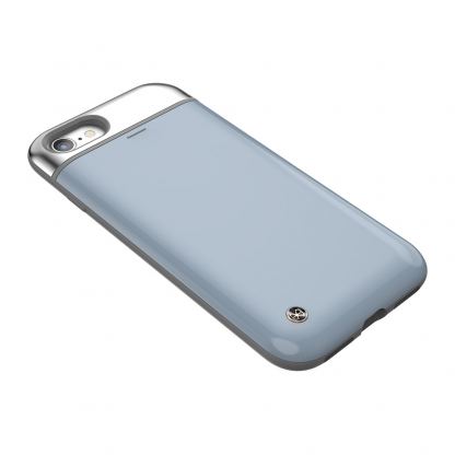 STILMIND Mystic Pebble Case - удароустойчив хибриден кейс с отделение за кр. карта за iPhone SE 2020, iPhone 7, iPhone 8 (син) 2