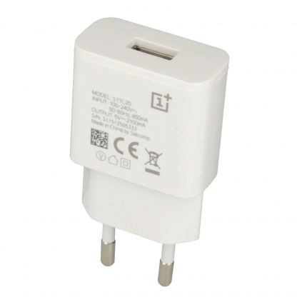 OnePlus Wall Charger S11C20 - захранване 2A за ел. мрежа с USB изход за мобилни устройства (бял) 2