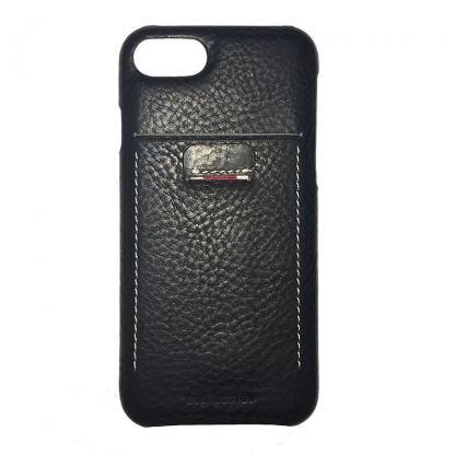 SLG Design D6 IMBL Case - кожен кейс (ествена кожа) за iPhone SE 2020, iPhone 7, iPhone 8 (черен) 2