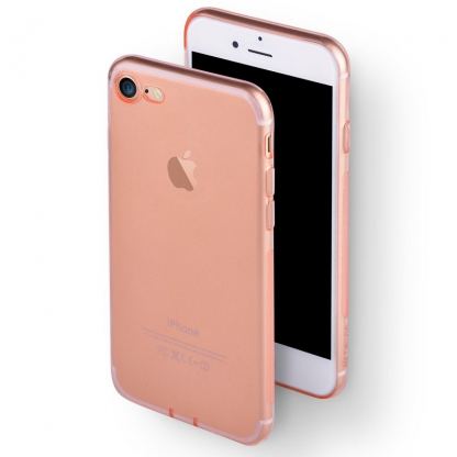 Devia Naked Case - тънък силиконов (TPU) калъф (0.5 mm) за iPhone SE 2020, iPhone 7, iPhone 8 (розово злато) 3