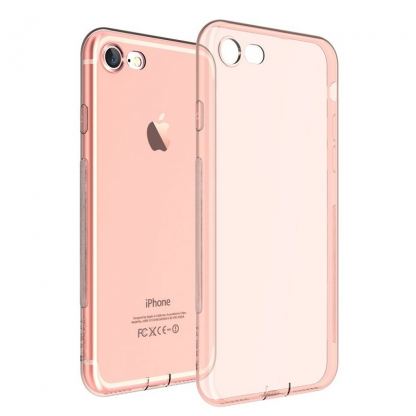 Devia Naked Case - тънък силиконов (TPU) калъф (0.5 mm) за iPhone SE 2020, iPhone 7, iPhone 8 (розово злато) 2