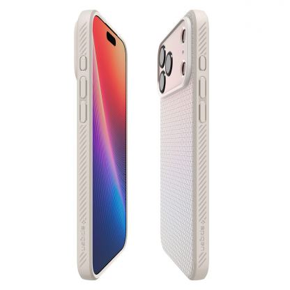 Удароустойчив силиконов (TPU) калъф за iPhone 18 Pro Max, iPhone 17 Pro Max - Spigen Liquid Air Case (бежов) 7