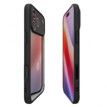 Хибриден кейс с висока степен на защита за iPhone 18 Pro Max, iPhone 17 Pro Max - Spigen Ultra Hybrid Case (черен-прозрачен) 6