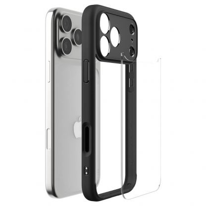 Хибриден кейс с висока степен на защита за iPhone 18 Pro Max, iPhone 17 Pro Max - Spigen Ultra Hybrid Case (черен-прозрачен) 7