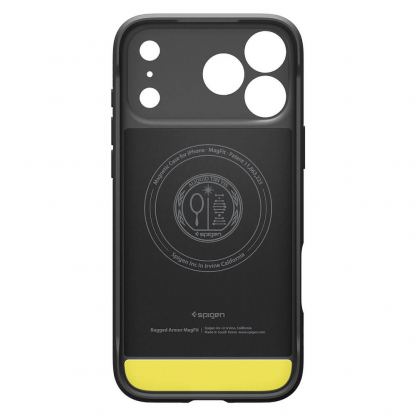 Удароустойчив силиконов (TPU) калъф с MagSafe за iPhone 18 Pro Max, iPhone 17 Pro Max - Spigen Rugged Armor MagSafe Case  (черен) 4