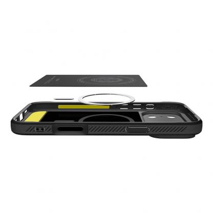 Удароустойчив силиконов (TPU) калъф с MagSafe за iPhone 18 Pro Max, iPhone 17 Pro Max - Spigen Rugged Armor MagSafe Case  (черен) 8