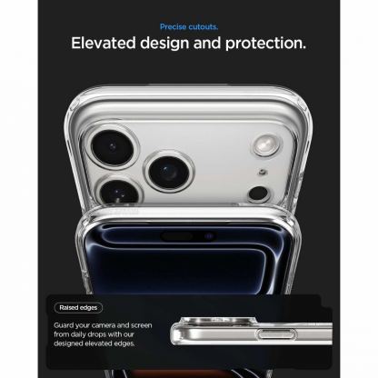 Хибриден кейс с висока степен на защита с MagSafe за iPhone 18 Pro, iPhone 17 Pro - Spigen Ultra Hybrid MagSafe Neo One Case (прозрачен) 14