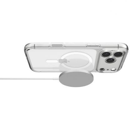 Хибриден кейс с висока степен на защита с MagSafe за iPhone 18 Pro, iPhone 17 Pro - Spigen Ultra Hybrid MagSafe Case (прозрачен-бял) 9