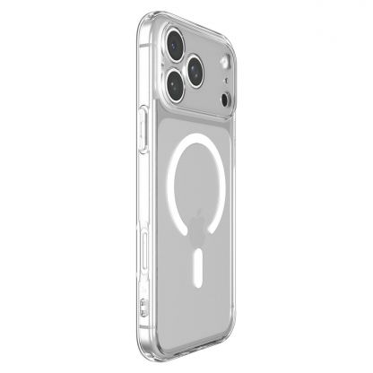 Хибриден кейс с висока степен на защита с MagSafe за iPhone 18 Pro, iPhone 17 Pro - Spigen Ultra Hybrid MagSafe Case (прозрачен-бял) 13